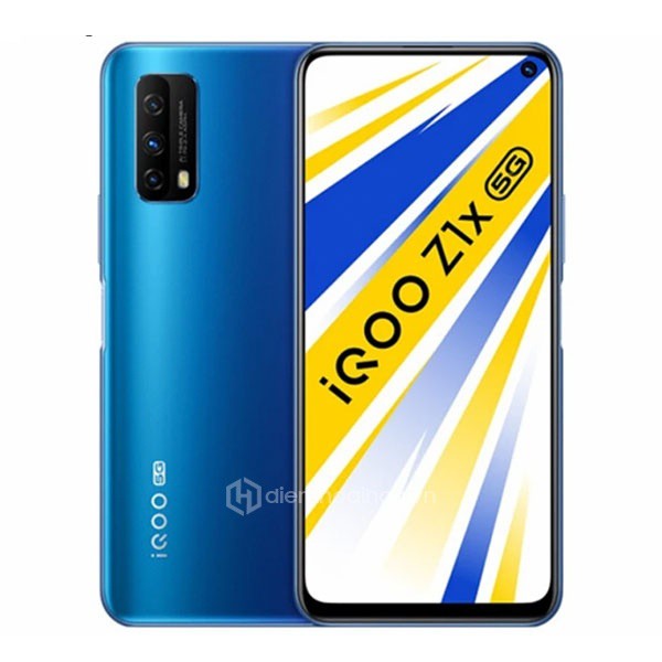 Điện thoại Vivo iQOO Z1X  RAM 6GB bộ nhớ 64GB  Snap 765G 5G  Màn 120Hz  Pin 5000mAh sạc nhanh 33W BH VIP 12 Tháng