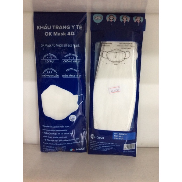 khẩu trang y tế OK Mask 4D