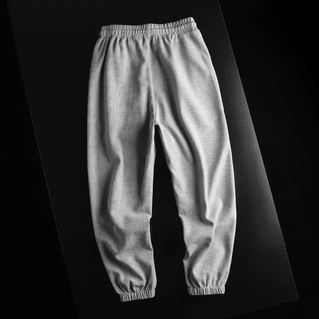 Quần Jogger nam thể thao ống rộng dây rút dáng hàn quốc có túi vải tổ Ong Quần nỉ nam ống suông dài mặc đi ngủ ở nhà GYM