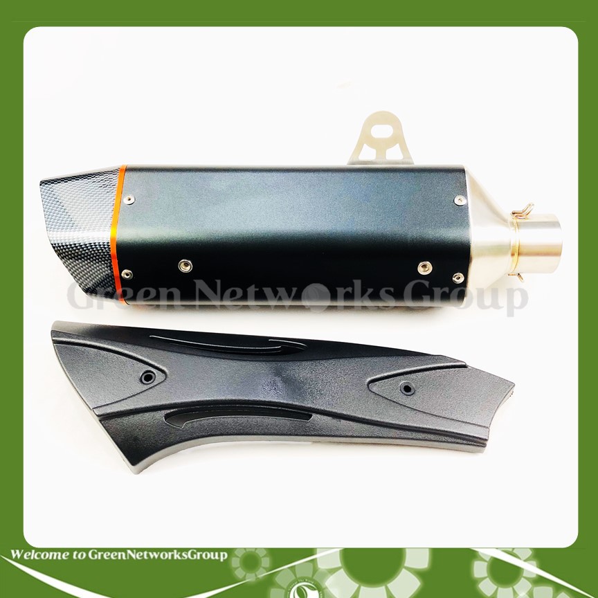 Pô R9 đen nhập khẩu chất lượng âm thanh ra Lớn Đều gắn cho mọi dòng xe máy Greennetworks