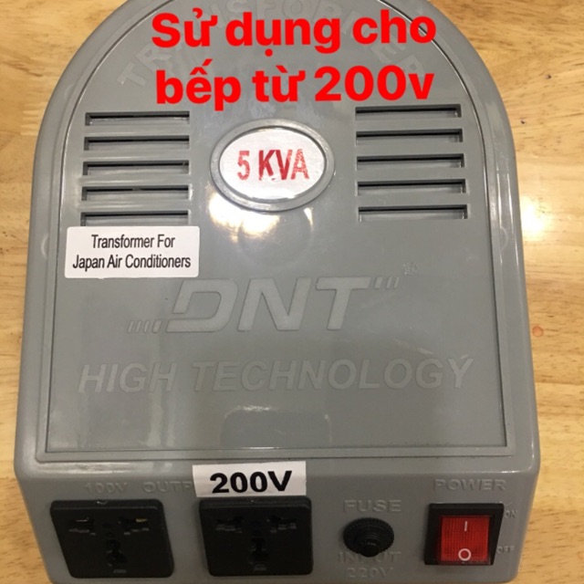 Biến áp 220v ra 200v 110v DNT 5kva treo tường Ken93