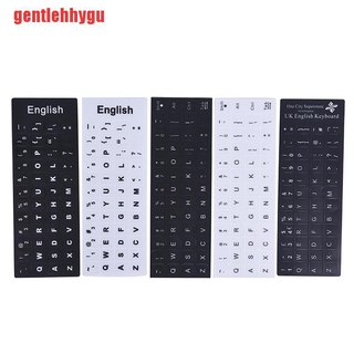 Miếng Dán Thay Thế Bàn Phím Tiếng Anh Màu Trắng Đen Dành Cho PC