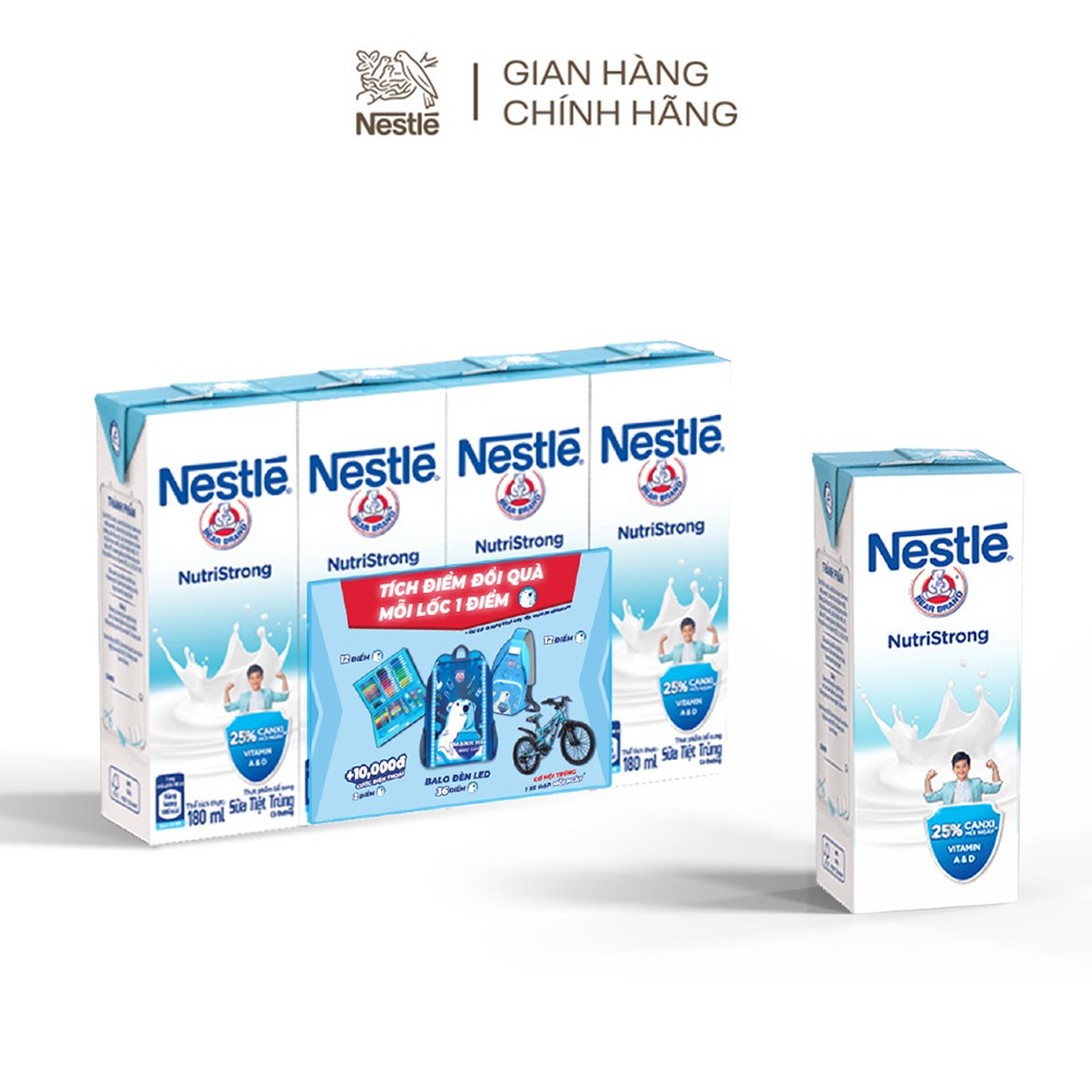 [CÀO TRÚNG THƯỞNG 100%] Thùng 48 hộp sữa Nestlé Gấu có đường (48x180ml) | BigBuy360 - bigbuy360.vn