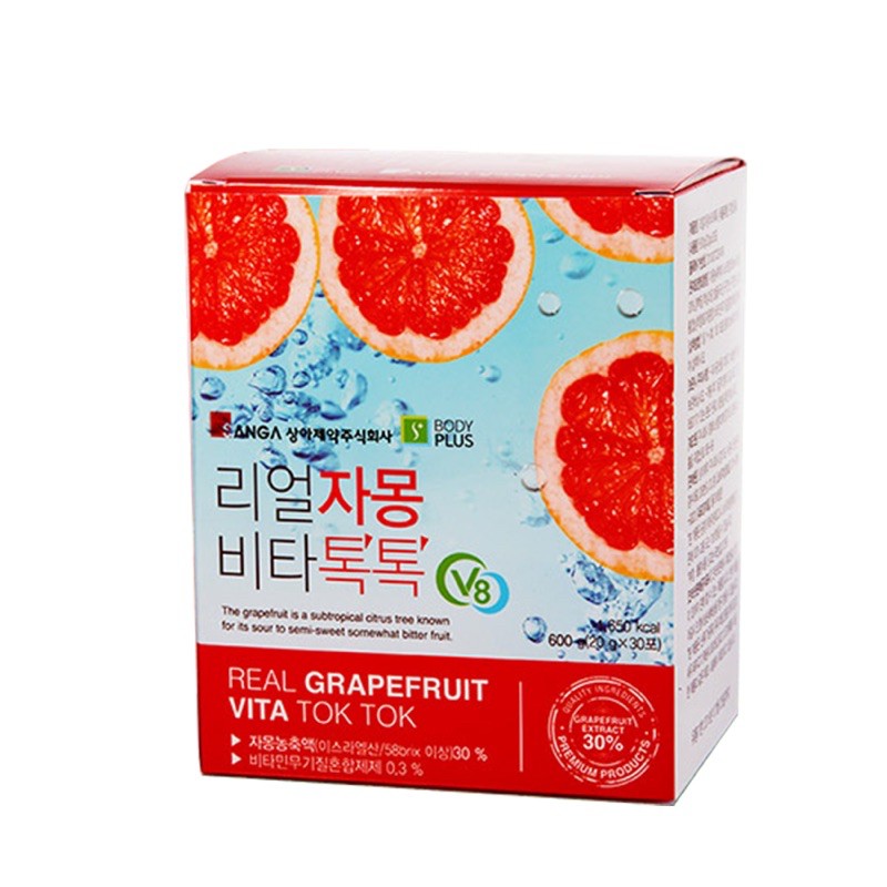 Trà Bưởi Hồng Real Grape Fruit VITA TokTok(30 gói) CHÍNH HÃNG