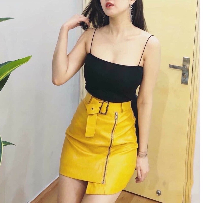 Áo croptop 2 dây sợi bún ôm body COCOSTORE AT02