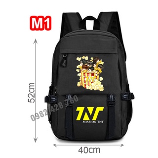 ( SIÊU RẺ)  ảnh thật balo TNT, balo in hình thời đại thiếu niên đoàn