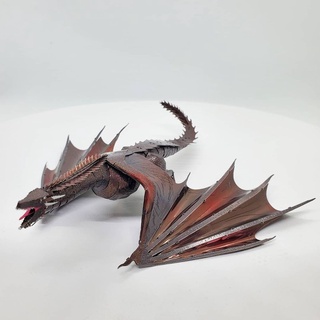 Mô Hình Lắp Ghép 3D Kim Loại Rồng Lửa Drogon [Chưa Lắp]
