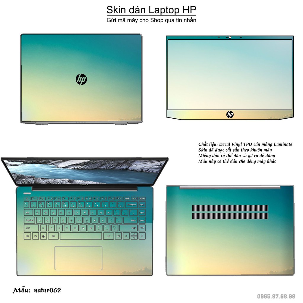Skin dán Laptop HP in hình thiên nhiên _nhiều mẫu 2 (inbox mã máy cho Shop)
