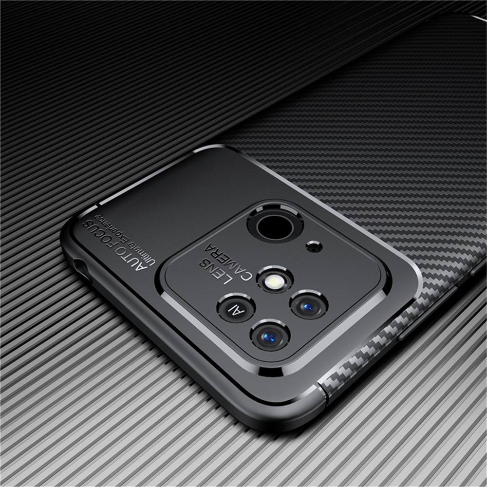 For Redmi 10C Case Carbon Fiber Pattern Phone Cover For Xiaomi Redmi10c Redmy Redme 10 C C10 6.71" Silicone Shockproof Fundas