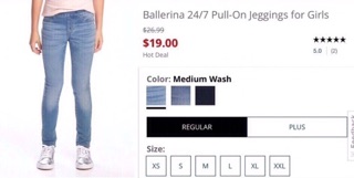 93. Quần jegging bé gái Cat&Jack