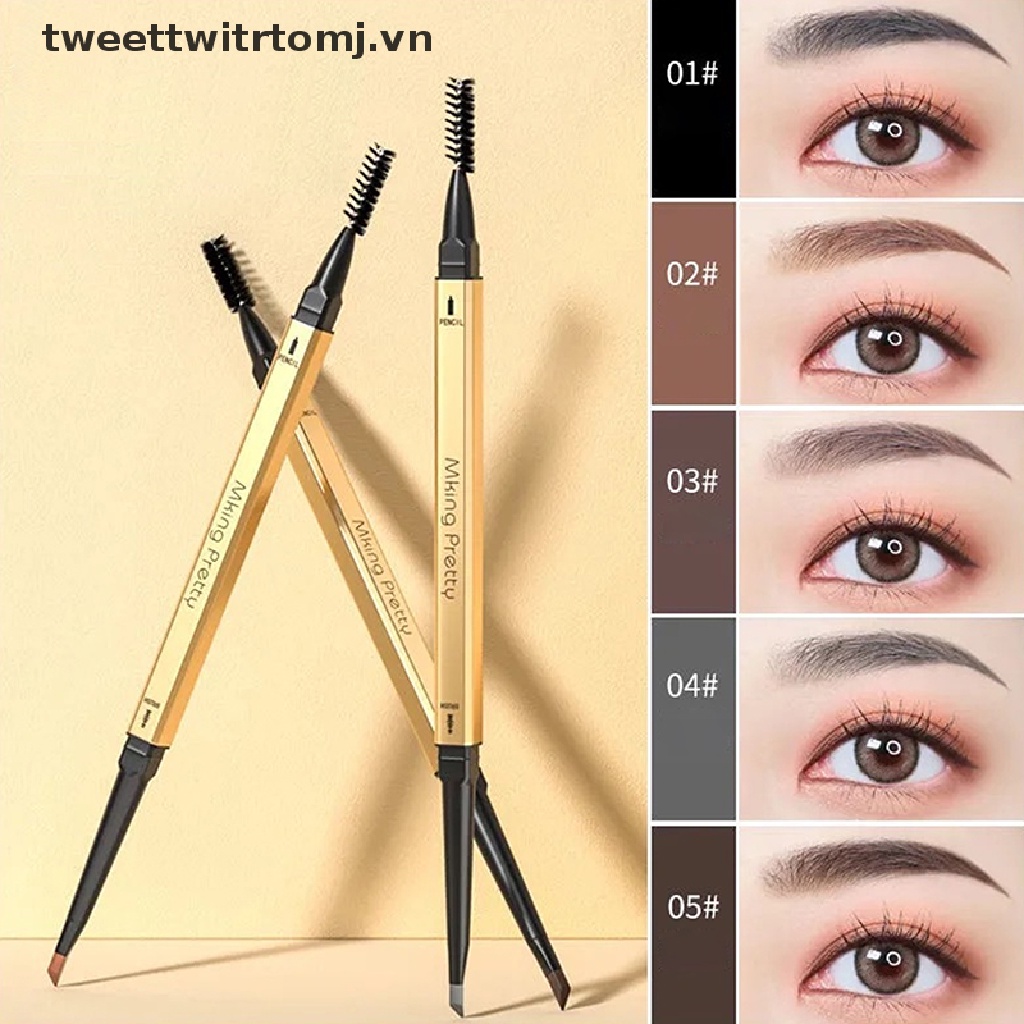 Bút kẻ lông mày hai đầu tam giác siêu mịn chống thấm nước TOMJ 5 màu tùy chọn
 | BigBuy360 - bigbuy360.vn