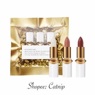 [CÓ SẴN]🍒Set 3 son dưỡng Pat Mcgrath mini fetish lip balm trio🍒 Clear, Flesh 3, Blow up