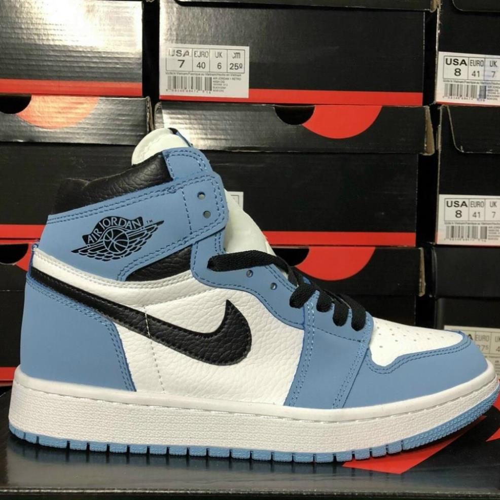 Giày Jordan 1 High University Blue [FULL BOX] Giày Thể Thao Jordan Xanh Móc Đen, Giày JD1 Cổ Cao-1_yhg | BigBuy360 - bigbuy360.vn