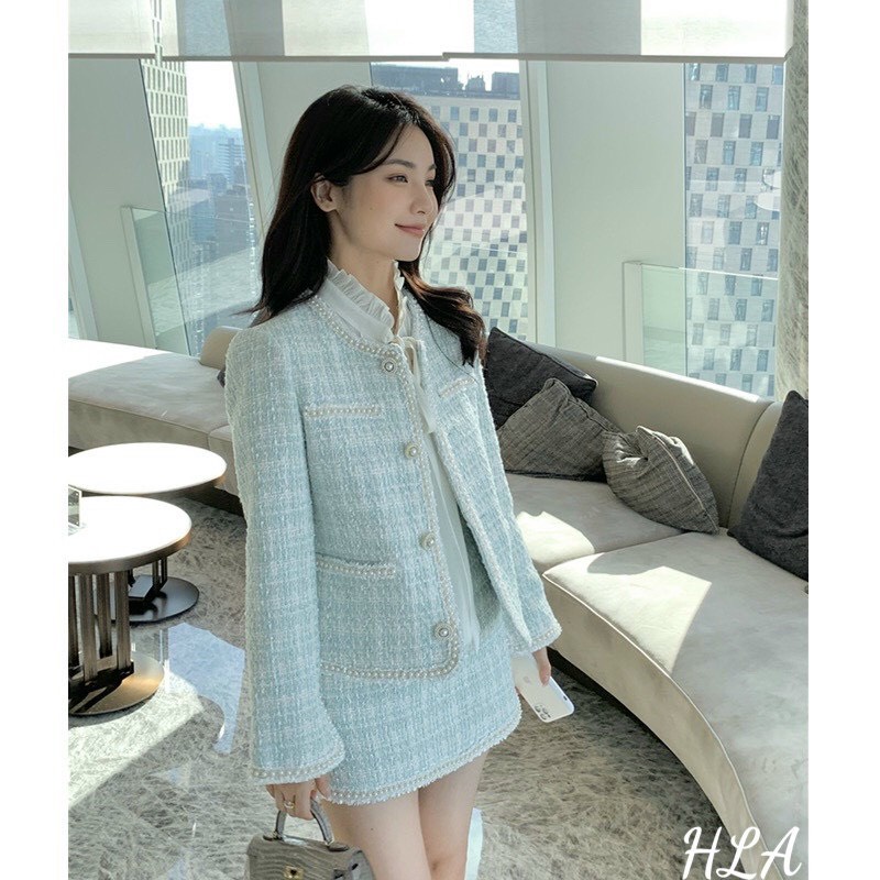 [XẢ KHO CẮT LÔ] SET DẠ TWEED QUẢNG CHÂU XANH | BigBuy360 - bigbuy360.vn