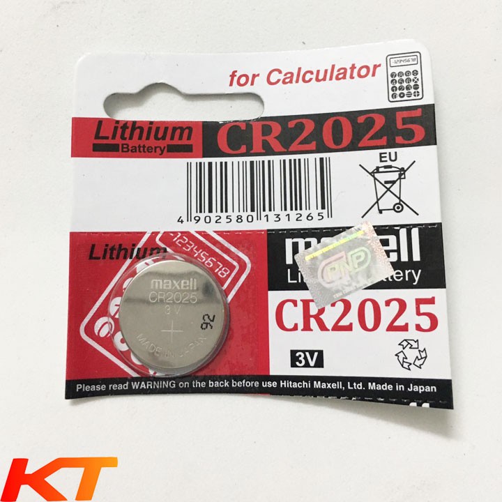Pin CR2025 3V MAXELL Made in japan .