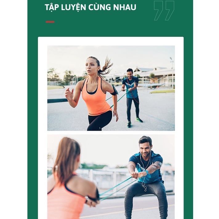 Dây kháng lực tập gym power band đàn hồi cao su tập tay chân mông vai đùi nam nữ KLP -