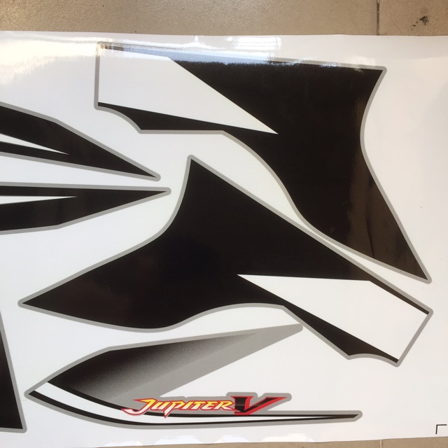 Tem Jupiter V mẫu zin bạc đen - không bay màu