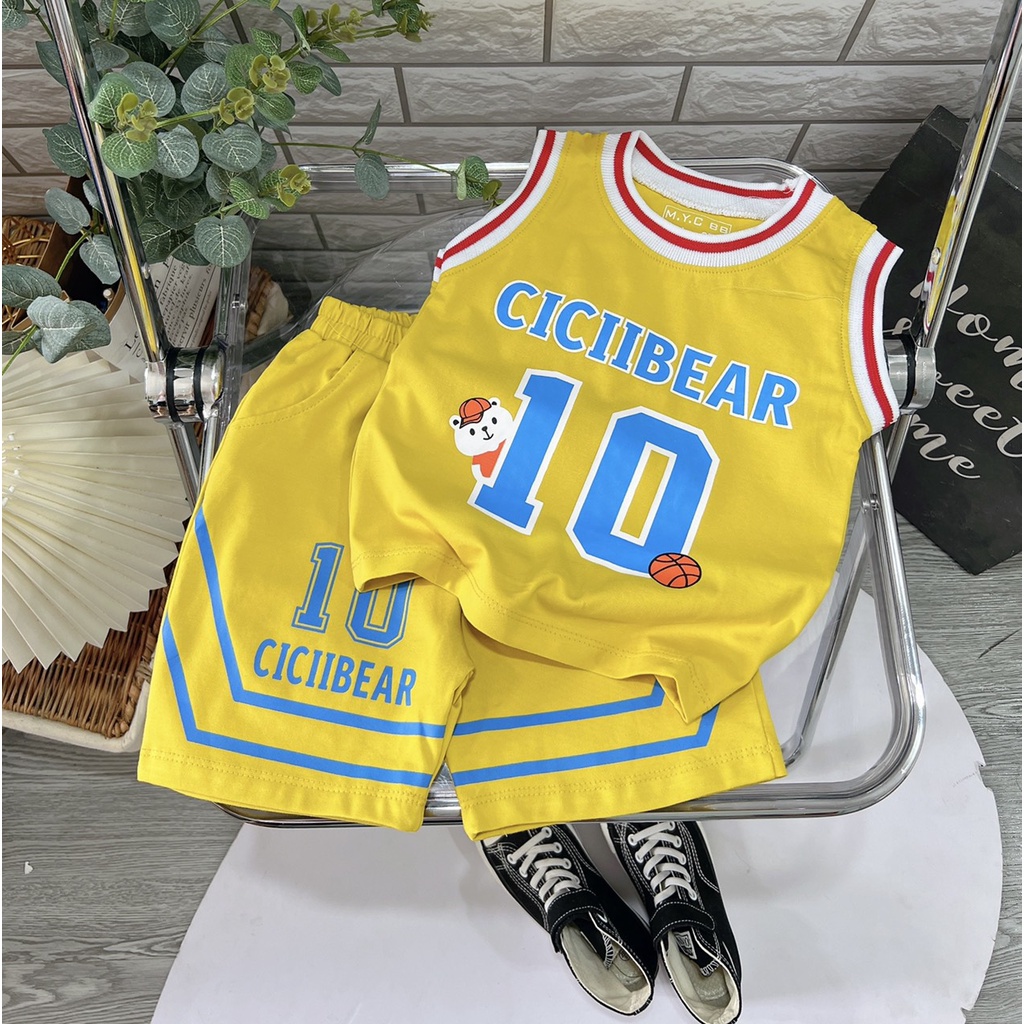 SET THUN ĐỎ BÓNG RỔ CHO BÉ TRAI