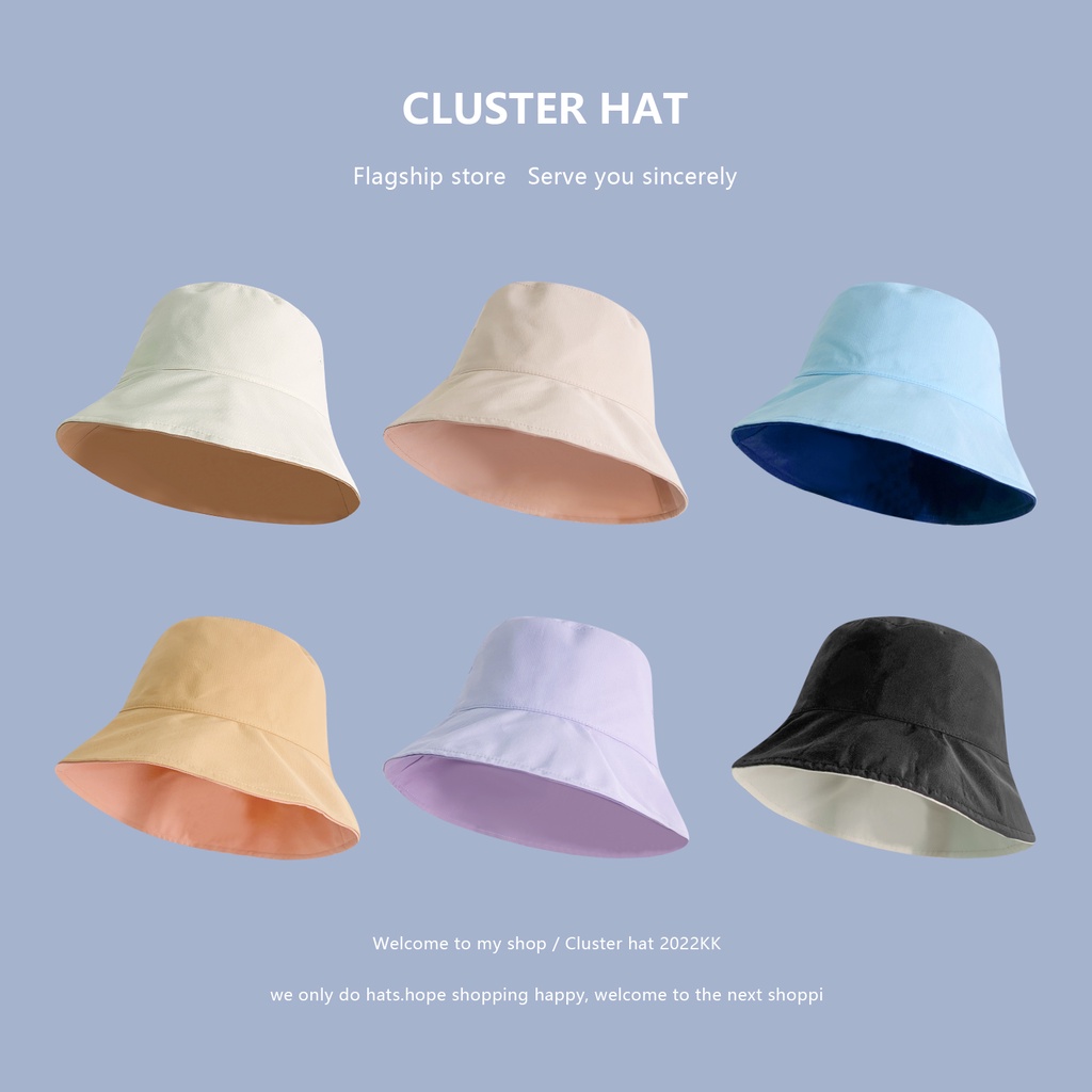 Mũ Tai Bèo Chống Nắng Hai Mặt Phong Cách Retro Nhật Bản Thời Trang Xuân Hè Dễ Phối Đồ Cho Nữ