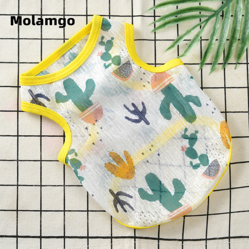 Áo thun cho thú cưng chất liệu nhẹ thoáng khí thời trang mùa hè