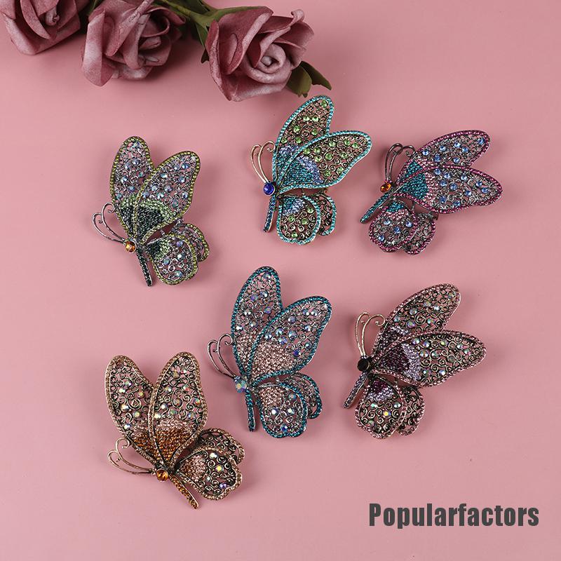 Ghim Cài Áo Hình Bướm Đính Ngọc Trai Nhân Tạo Thời Trang