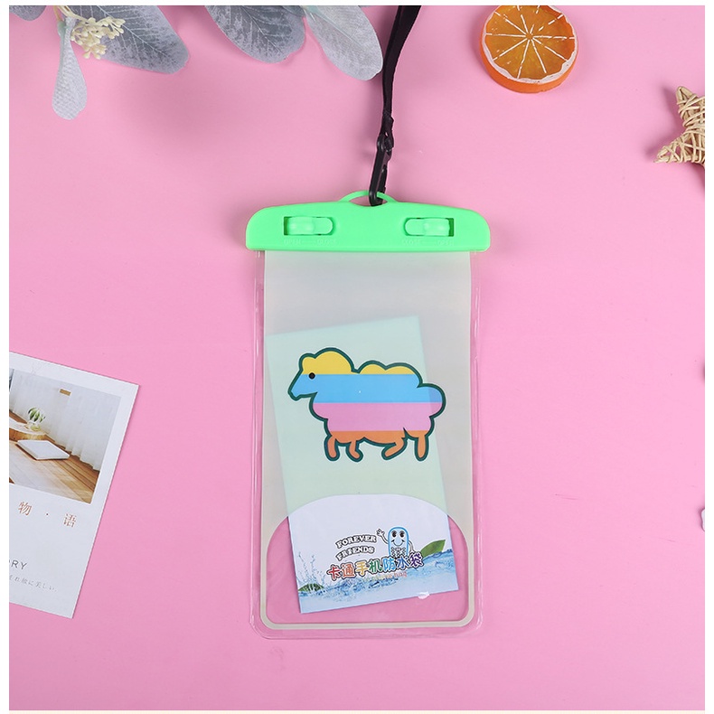 Túi Chống Nước Điện Thoại Túi Đựng Điện Thoại Chống Nước Khi Đi Bơi, Đi Biển, Đi Mưa Hình Động Vật Kute - Minh An Saigon