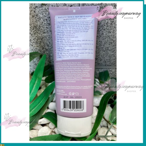 [CÓ TEM CHÍNH HÃNG] Kem dưỡng toàn thân đều màu da chứa 10% AHA Paula's Choice Skin Revealing Body Lotion