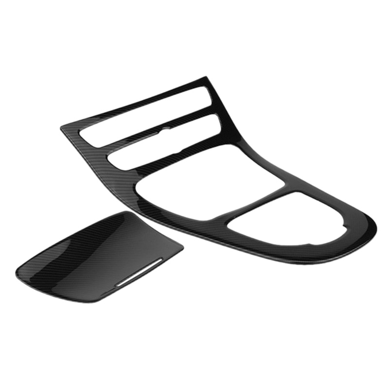Viền trang trí bảng điều khiển trung tâm bằng sợi carbon cho Mercedes Benz E-Class W213 2015-2018