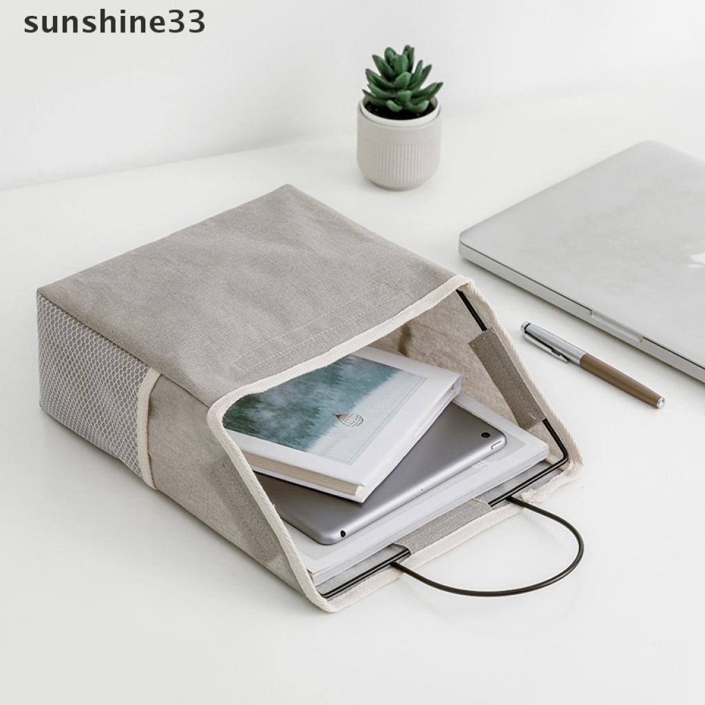 Giá Đỡ Sách / Tạp Chí Treo Tường Bằng Vải Lanh Cotton