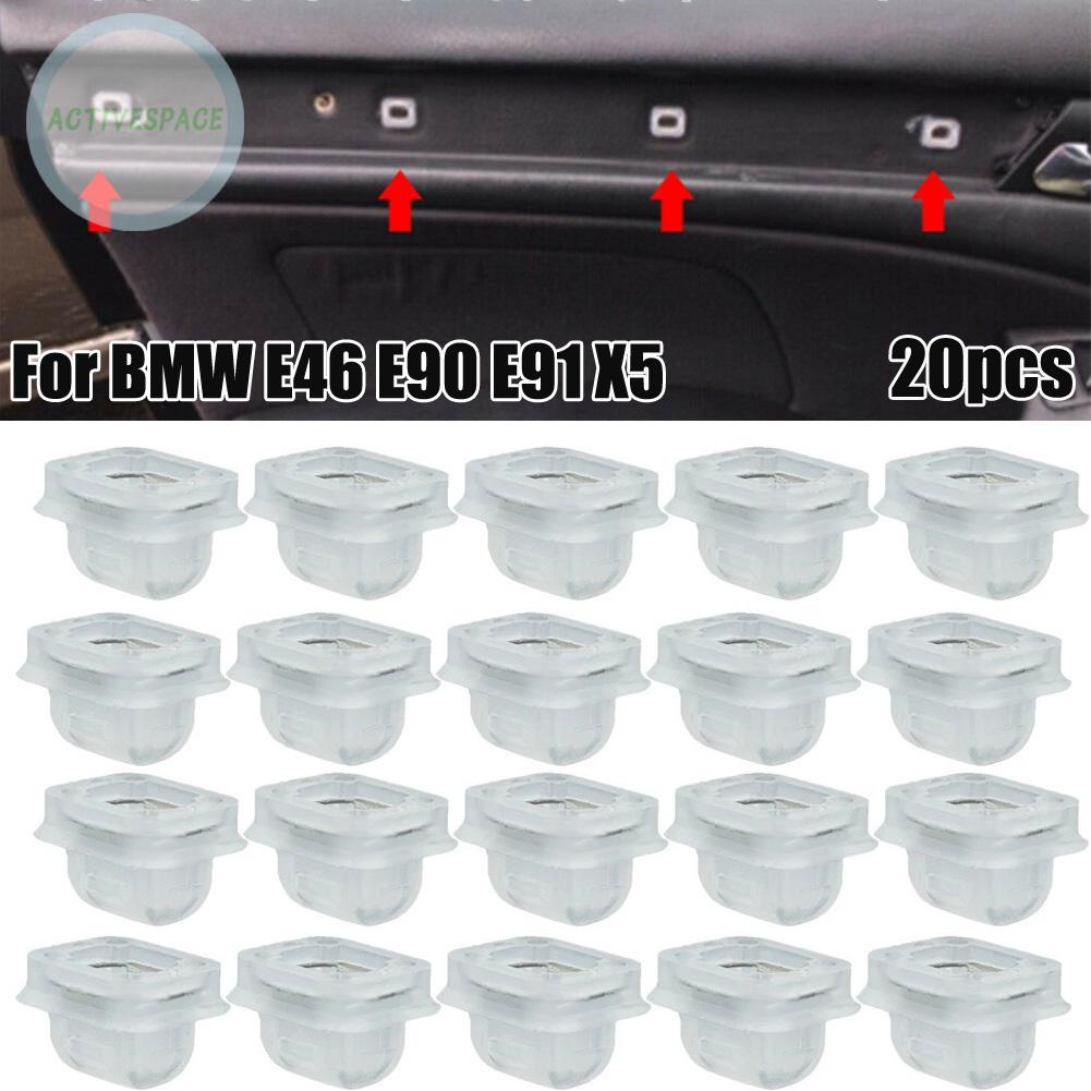 20PCS Interior Trim Moulding Clip Door Retainer For BMW E46 E90 E91 X5 328i 335i