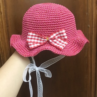 Mũ sợi thô cho bé gái