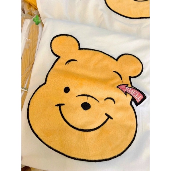 Set bộ áo thun phông gấu thêu kèm quần dài tăm PC alohashop91