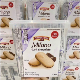 BÁNH QUY CHOCOLATE  ĐEN MILANO DARK CHOCOLATE 630G / PEPPERIDGE FARM MILANO COOKIES NEW 30 PACK