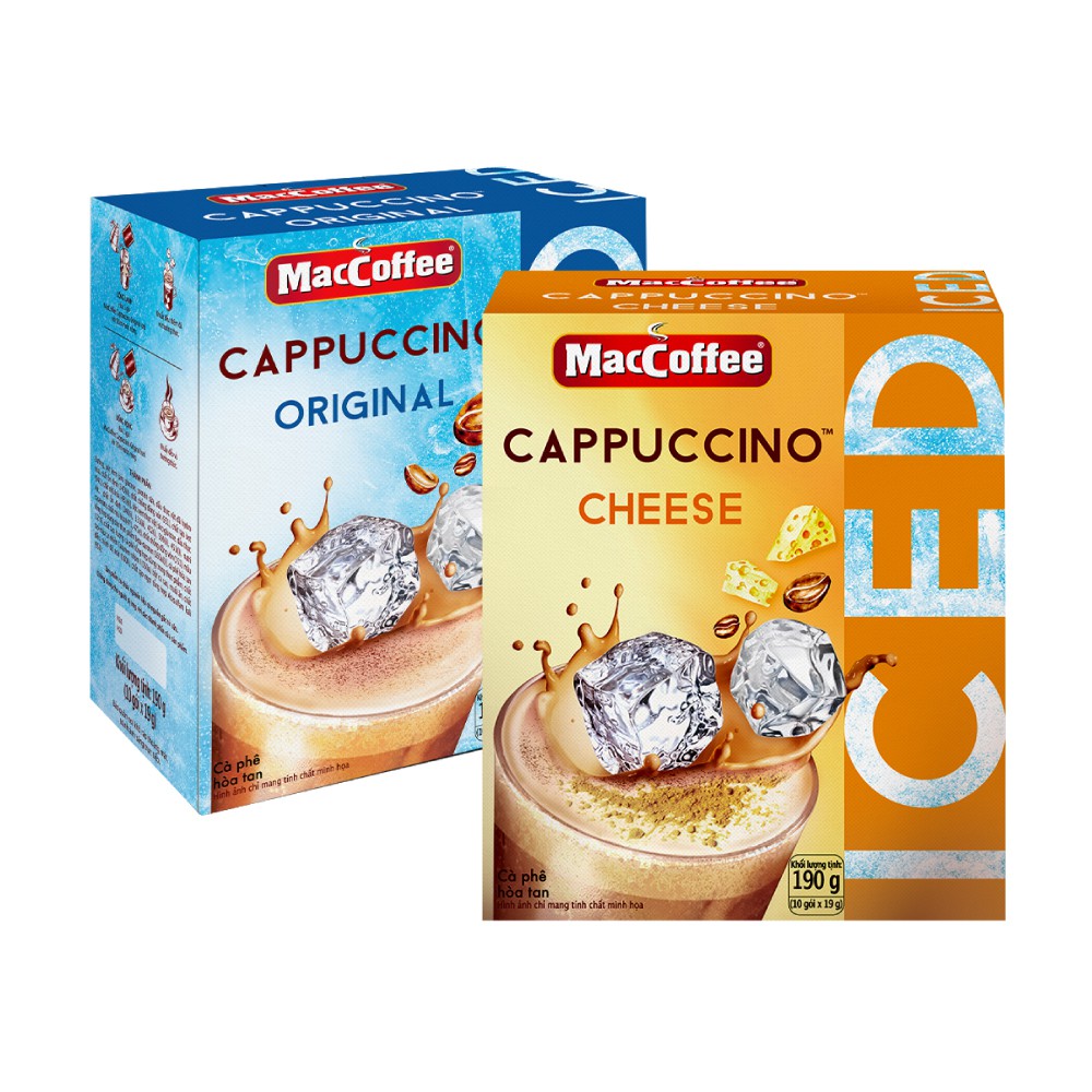 MacCoffee Hộp Cafe Cappucino vị truyền thống 190gr