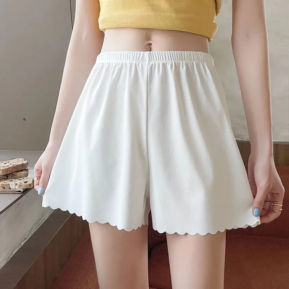 Quần short an toàn SKJK dáng rộng không đường may có nhiều màu cho nữ