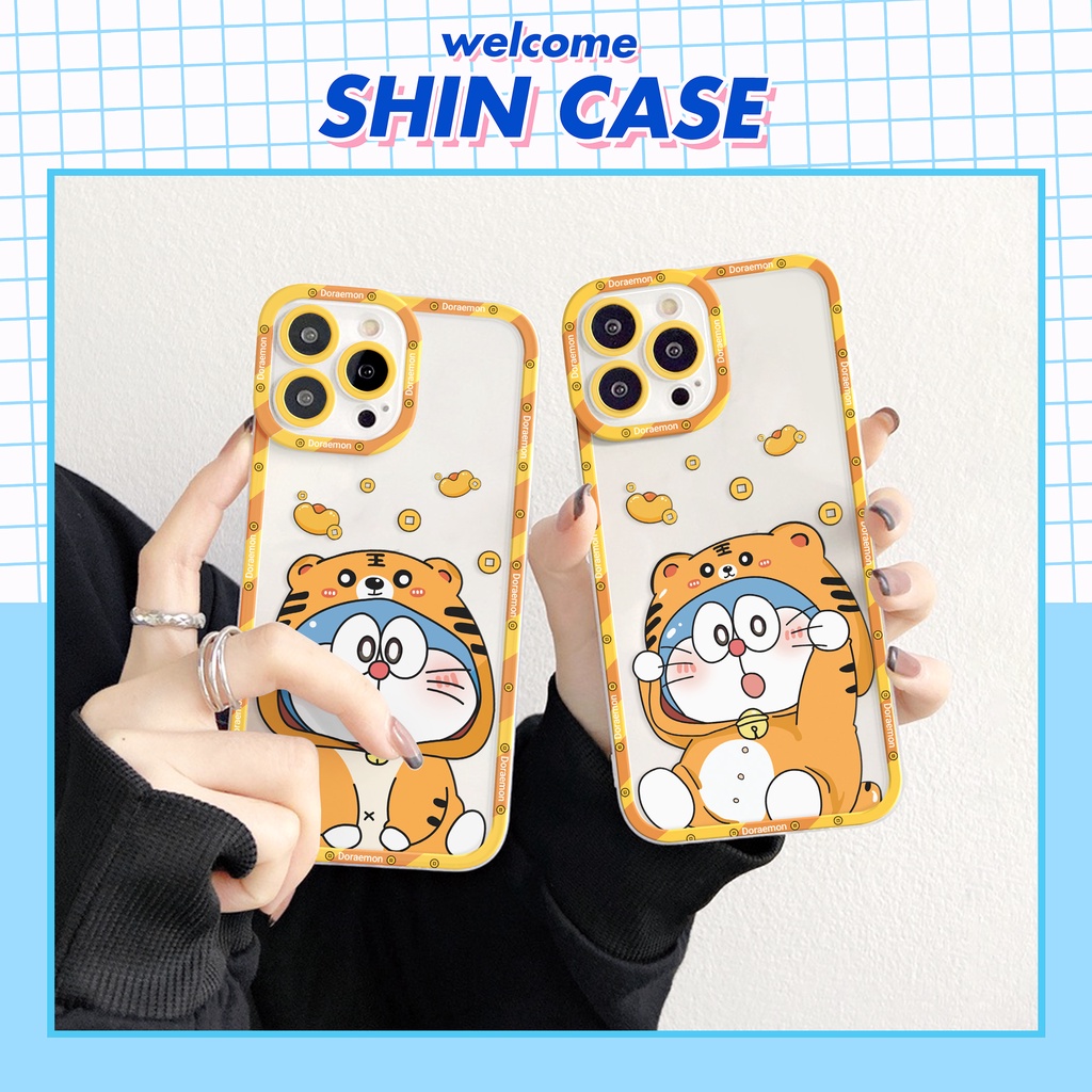 Ốp lưng iphone Doretiger trong cạnh vuông 6/6plus/6s/6splus/7/7plus/8/8plus/x/xr/xs/11/12/13/pro/max/plus/promax | BigBuy360 - bigbuy360.vn