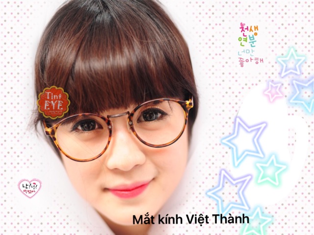 kính giả cận có hộp đựng ngố form nhỏ