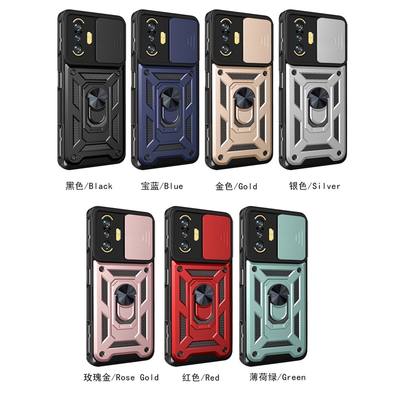 Ốp Điện Thoại Dạng Giáp Có Vòng Đỡ Nam Châm Cho Redmi K50 Gaming K40 K40 Pro Plus