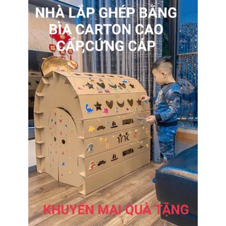 Nhà lắp ghép thông minh bằng bìa Carton cao cấp, cứng cáp