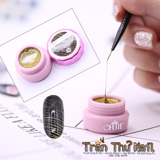 Set gel nhện vẽ sợi màu nhũ