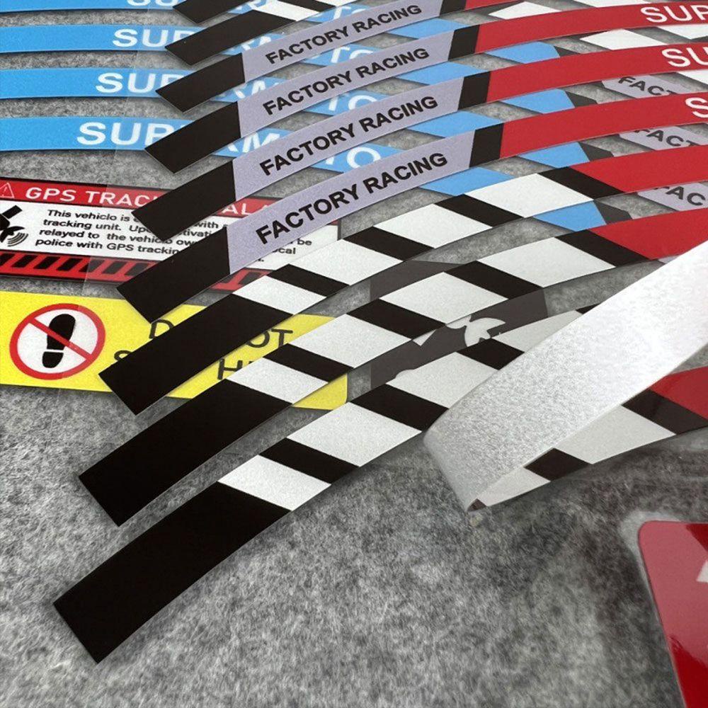 Đề Can Phản Quang Chống Thấm Nước 10 &quot;12&quot; 17 &quot;18&quot; Phong Cách Trang Trí Bánh Xe Mô Tô