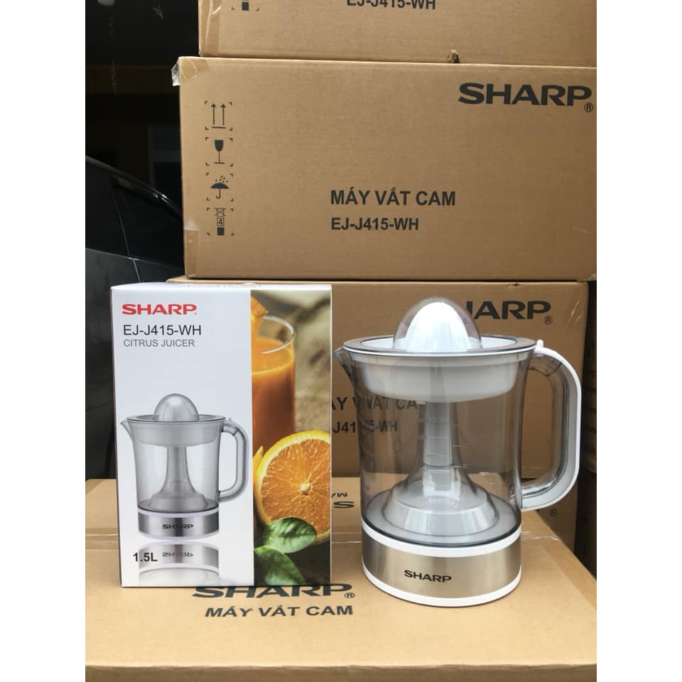 Máy Vắt Cam Sharp EJ-J415-WH Dung Tích 1.5L Công suất 40W - Hàng Chính hãng