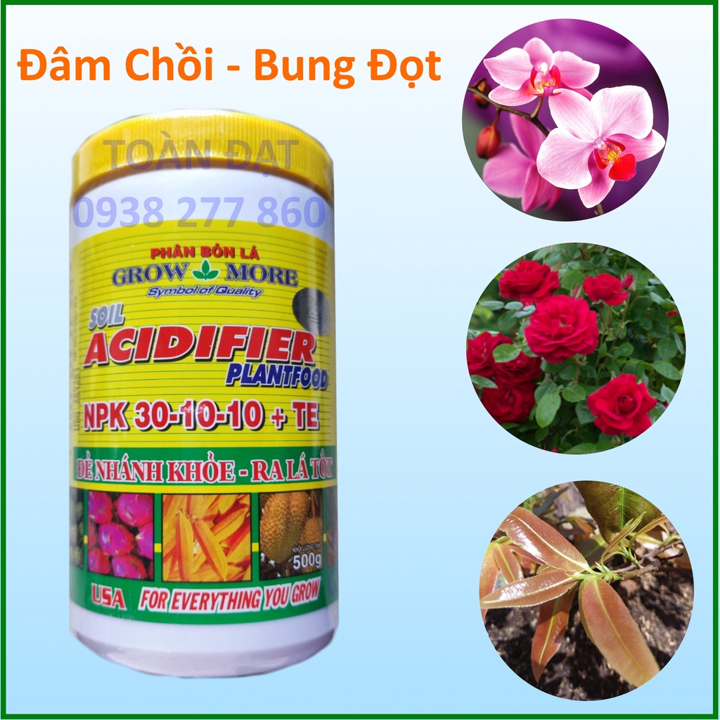 Phân Bón Growmore 30 10 10+TE , Dinh dưỡng cho cây bung đọt, đậm tược mạnh