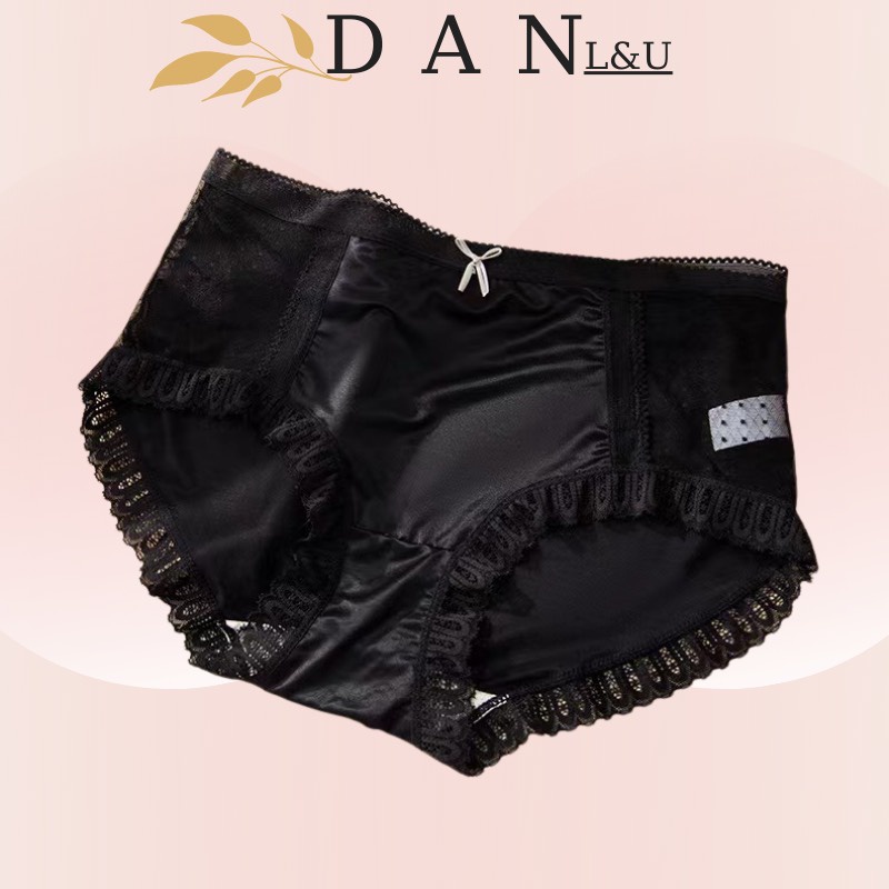 Quần Lót Cotton Phối Ren Siêu Mềm Mịn Co Dãn Thoáng Mát DAN L&amp;U 3031