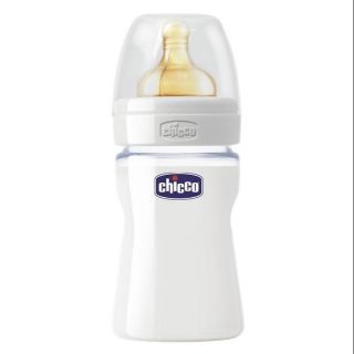 BÌNH SỮA THỦY TINH TỰ NHIÊN CHICCO 240ML NÚM CAO SU