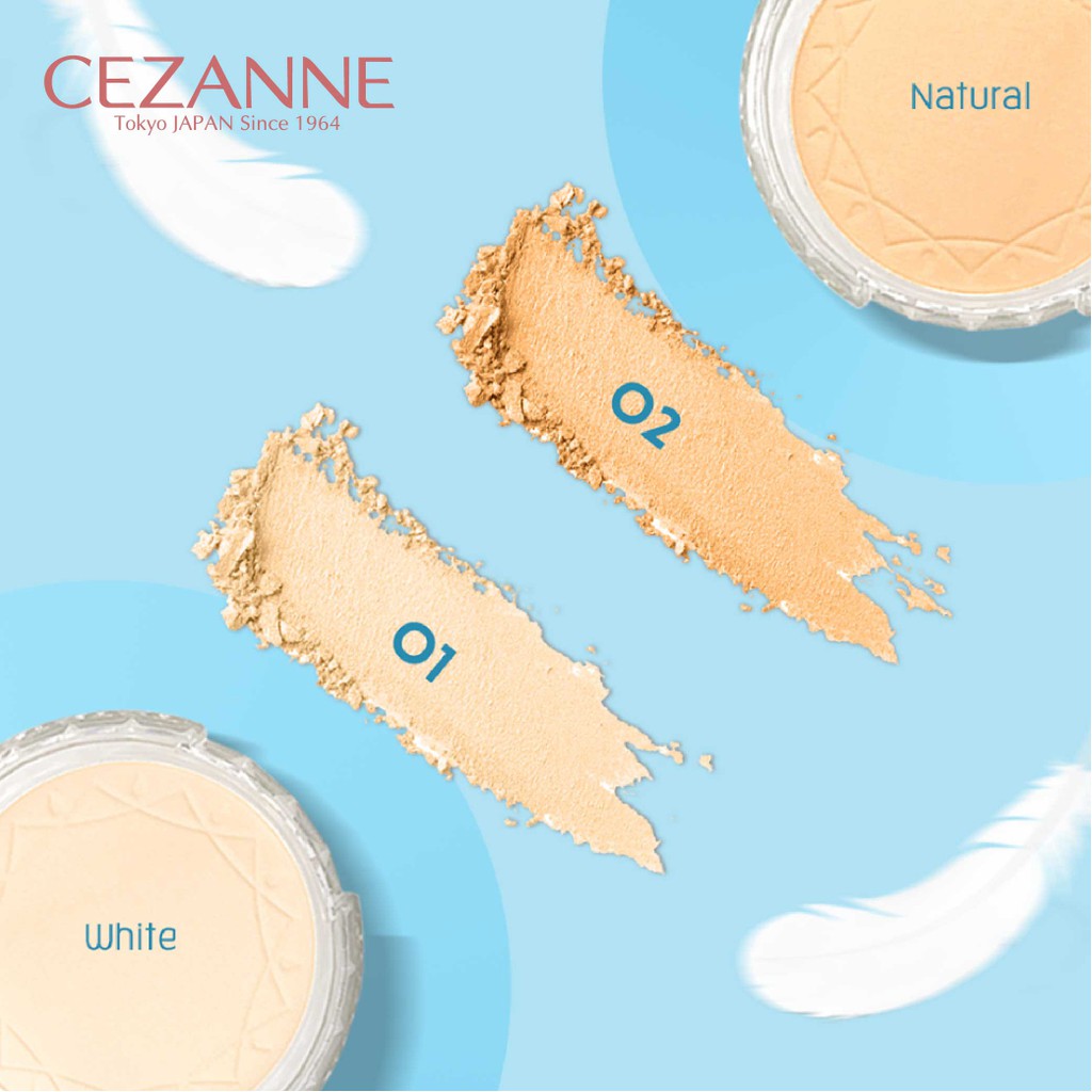 Phấn phủ kiềm dầu Cezanne UV Clear Face Powder Nhật Bản chống thấm nước SPF 28 PA+++ 10g