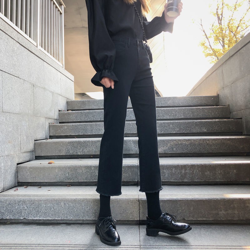 Quần Jeans Nữ Lưng Cao Ống Đứng Thời Trang Hàn | BigBuy360 - bigbuy360.vn