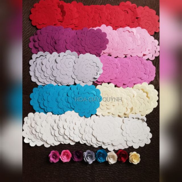 Set 10 hoa hồng cuốn cắt sẵn_ giấy mỹ thuật cao cấp nhập khẩu - có clip hướng dẫn dẫn cứ | BigBuy360 - bigbuy360.vn