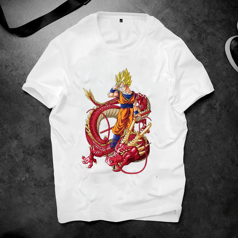 Áo thun unisex in goku độc lạ chất vải dày mịn 2019ts632
