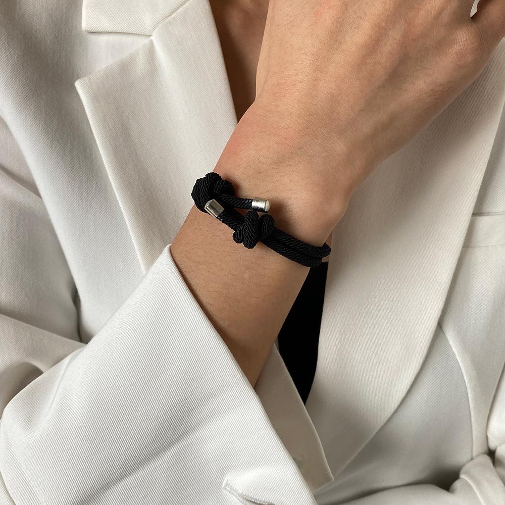 JARRED Vòng Tay Dây Thừng Milan Có Thể Điều Chỉnh Cho Cặp Đôi